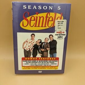 Seinfeld: Season 5 (DVD) Shrinkwrap Front And Back In Pictures